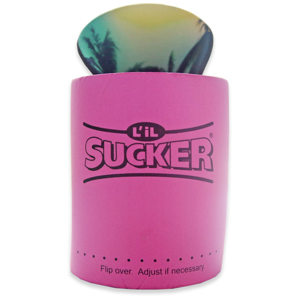 Lil Sucker Insulator Drink Holder Trippy Palms Pink
